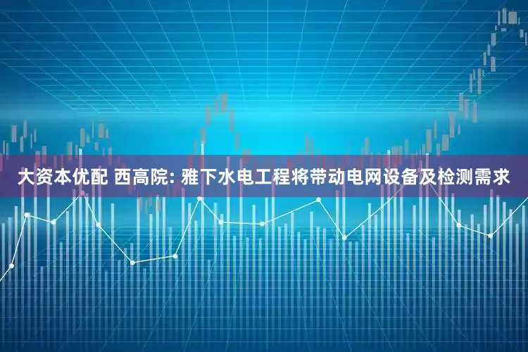 大资本优配 西高院: 雅下水电工程将带动电网设备及检测需求